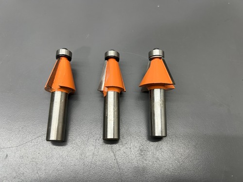 Cmt 3pc chamfer router - 3pc, set